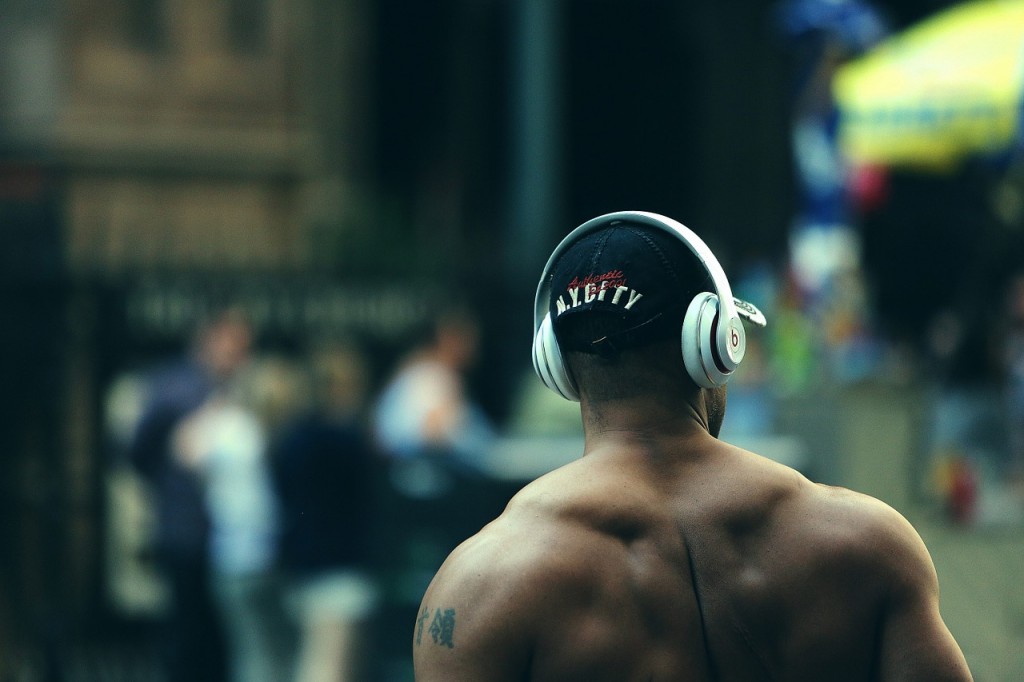 Man with headphones